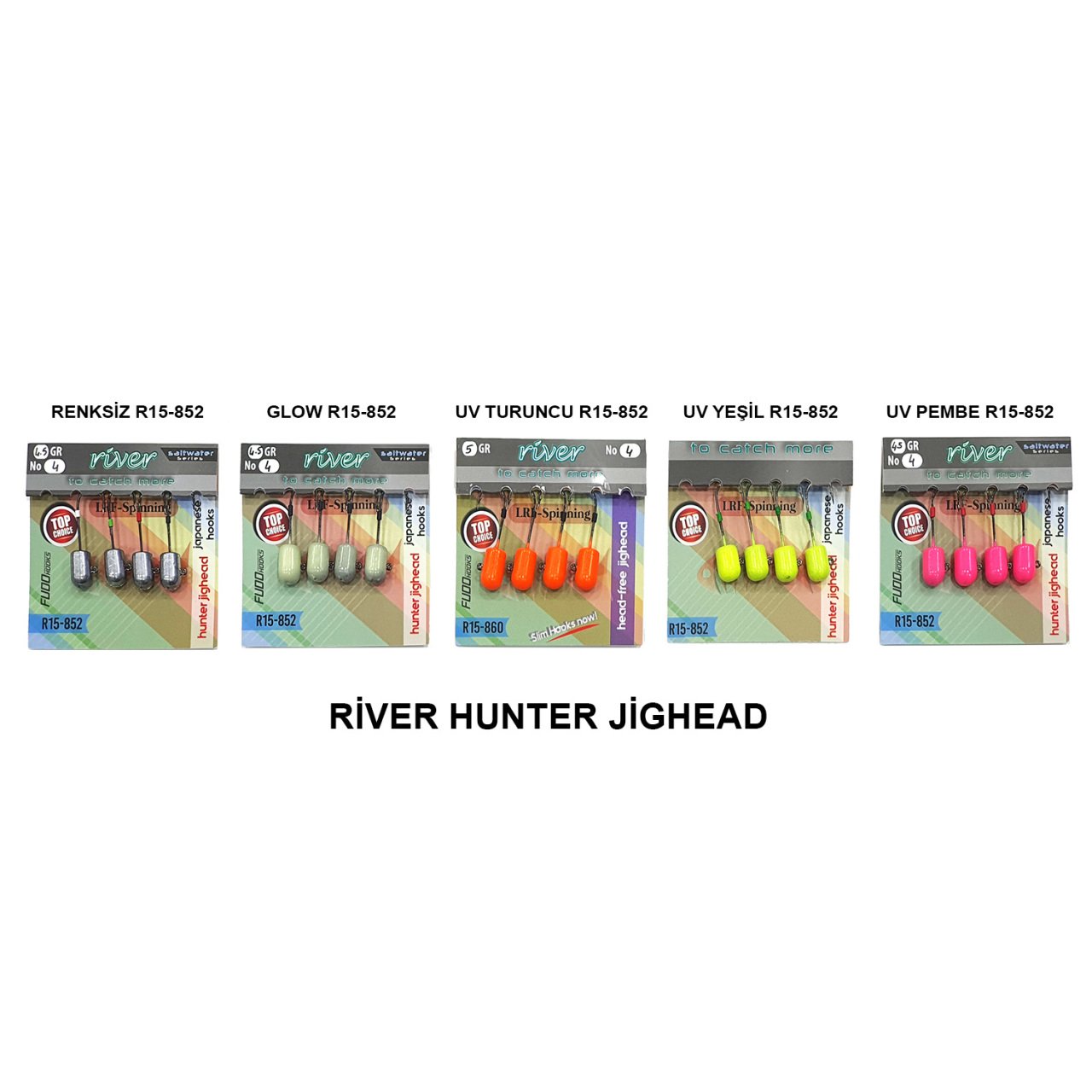 RİVER HUNTER JİGHEAD GLOW R15-852