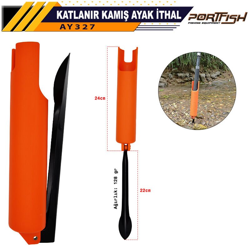 Portfish Katlanır Kamış Ayağı Büyük İthal
