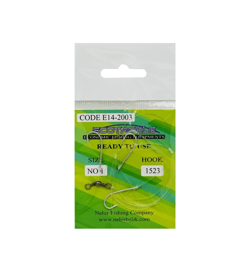 Ecotackle Fırdöndülü Yemli Takım 1523 3 İğne 100P 1