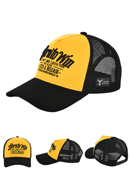 Fujin BTW Trucker Şapka Black Yellow