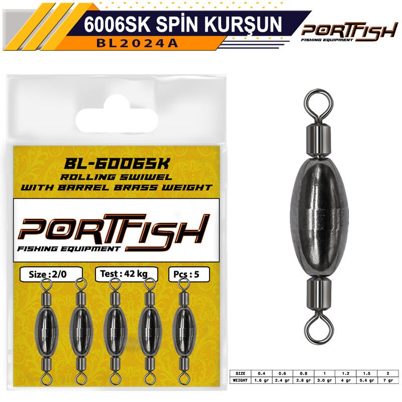 Portfish BL-6006SK Spin Kurşun Fırdöndü