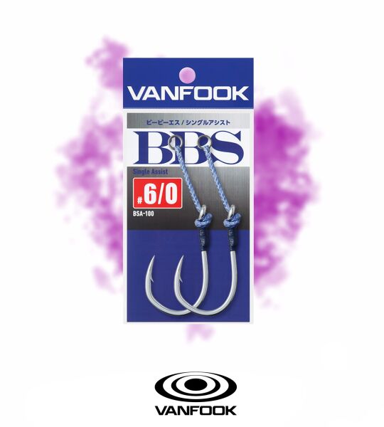 VANFOOK BSA-100 BBS SINGLE ASSIST 2P #6/0