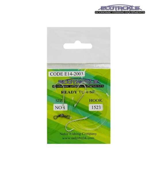 Ecotackle Fırdöndülü Yemli Takım 1523 3 İğne 100P 6