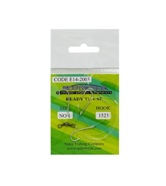 Ecotackle Fırdöndülü Yemli Takım 1523 3 İğne 100P 8