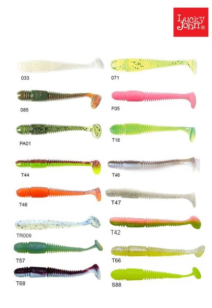 Lucky John Tioga 3.4'' (8.64 cm) 6P Silikon Yem T18