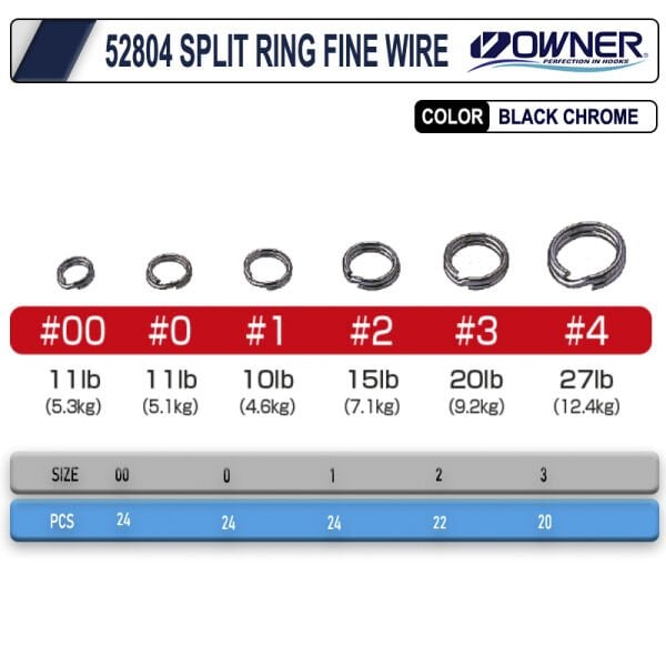 Owner 52804 Split Ring Fine Wire Halka