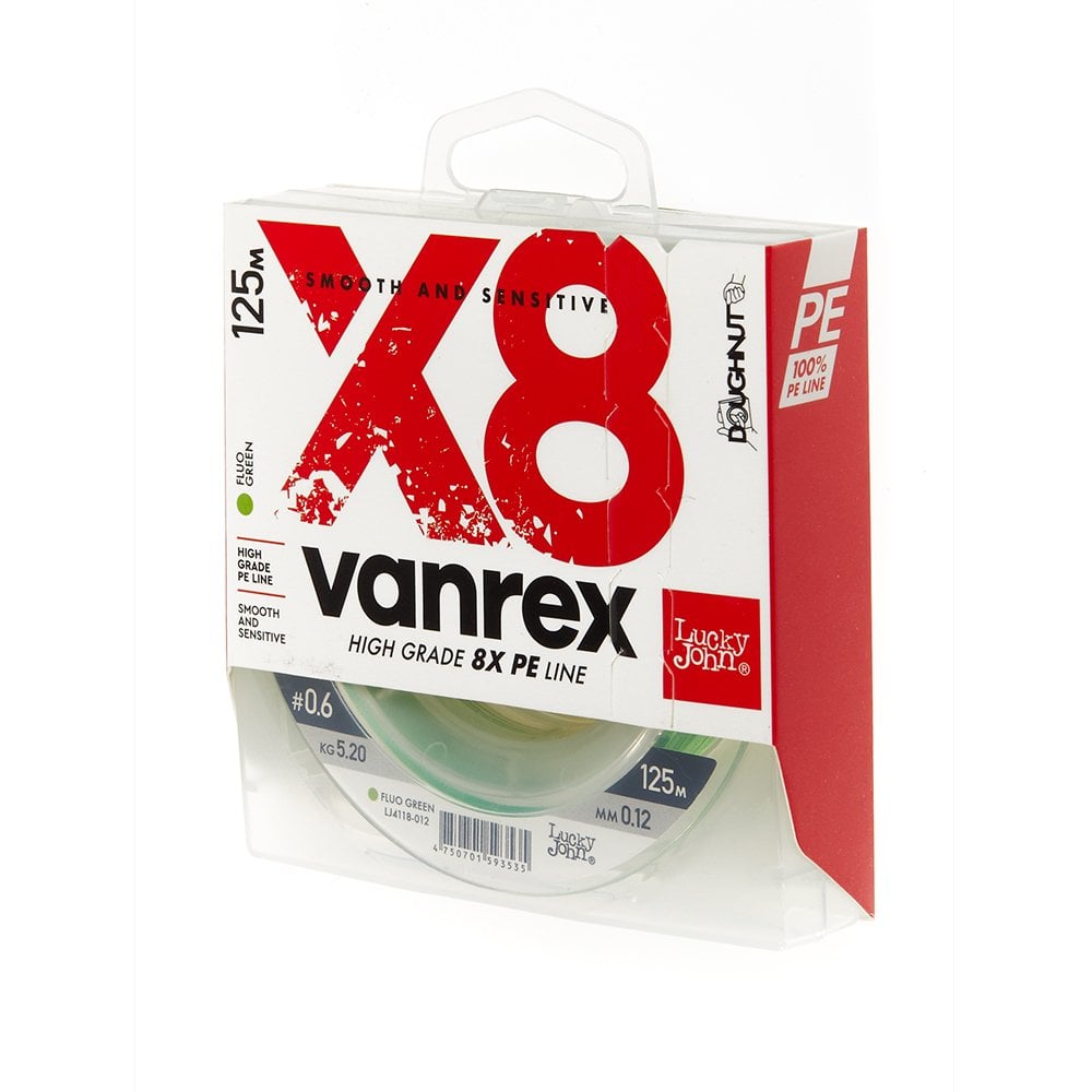 Lucky John Vanrex Pe Örgü X8 Fluo Yeşil 125M 0.14 MM