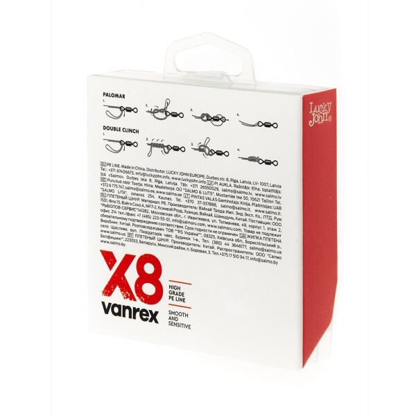 Lucky John Vanrex Pe Örgü X8 Fluo Yeşil 125M 0.14 MM