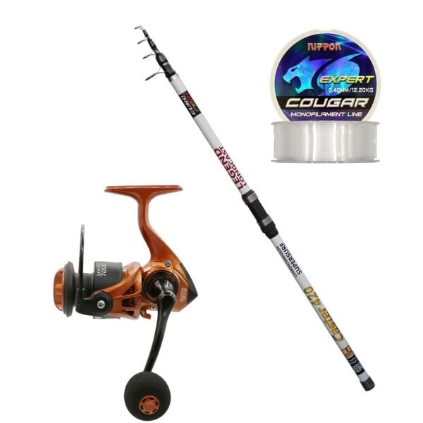 Eurofish Caster 420 100-220 GR + Eurofish Sentex 7000 Brown Olta Seti