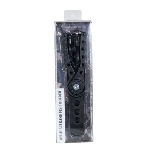 Ryuji Aji Game Fish Holder Black - LRF ve Light Spin Balık Tutucu Maşa (Grip)