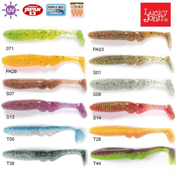Lucky John Mr. Greedy 3.9'' (9.91 cm) 5P Silikon Yem 071