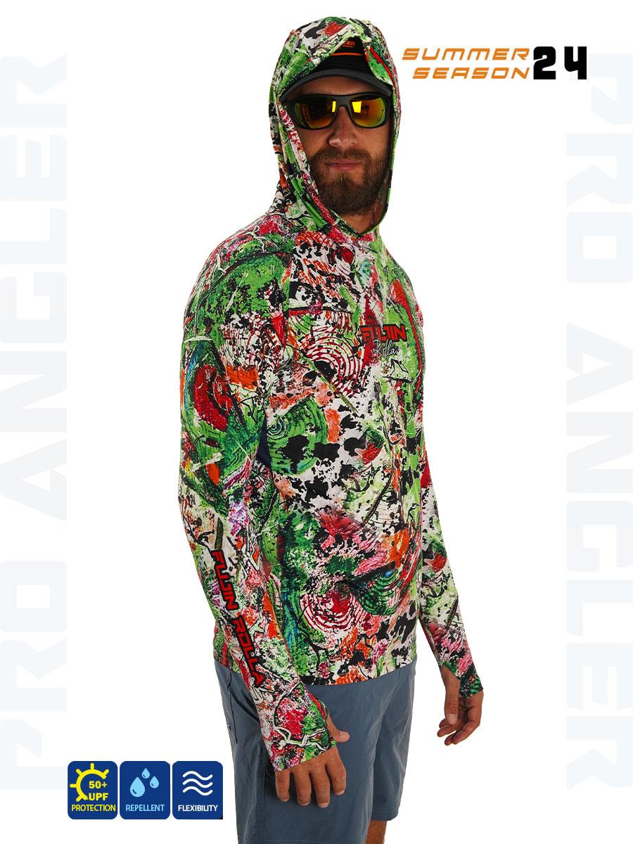 Fujin Pro Angler S24 Hooded Makai Green Red