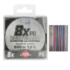 Asso Light Game 8 Örgü İp Misina Japan 150 MT No: 0,148MM / 150MT / 16,00 LB