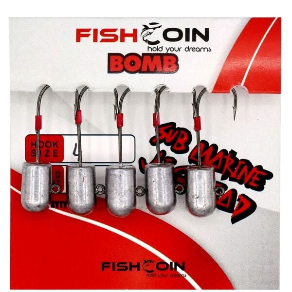 Fishcoin Bomb Jighead 8-2.5 gr