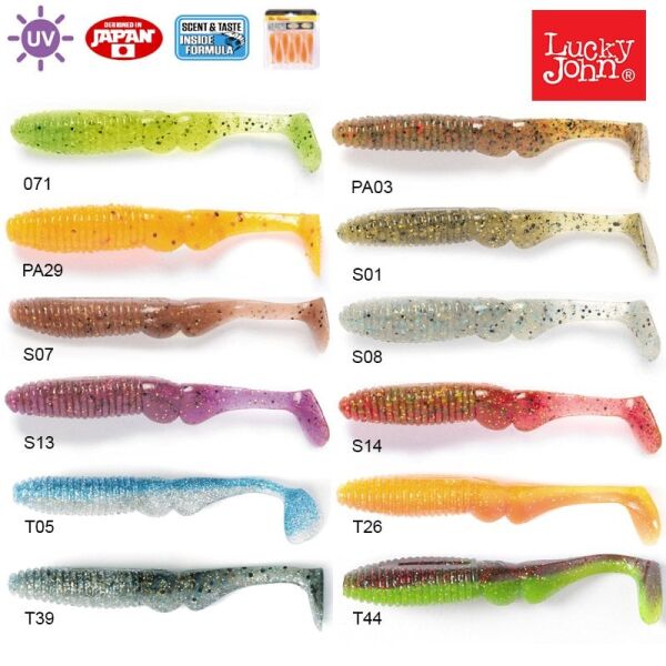 Lucky John Mr. Greedy 3.9'' (9.91 cm) 5P Silikon Yem T44