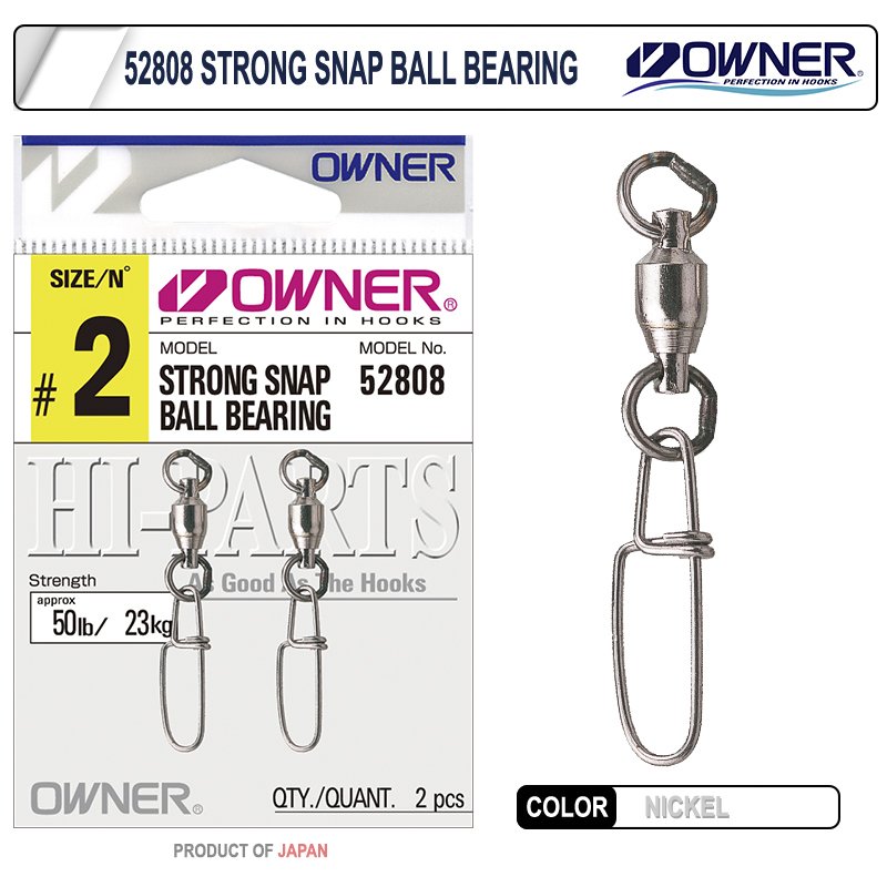 Owner 52808 Strong Snap Ball Bearing Rapala Klipsi