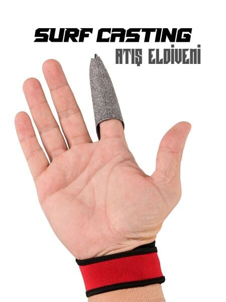 Fujin Pro Angler Surf Casting Atış Eldiveni Red