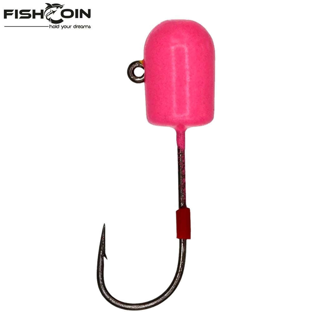 Fishcoin Bomb Jighead Pink Glow 6-3.5 Gr