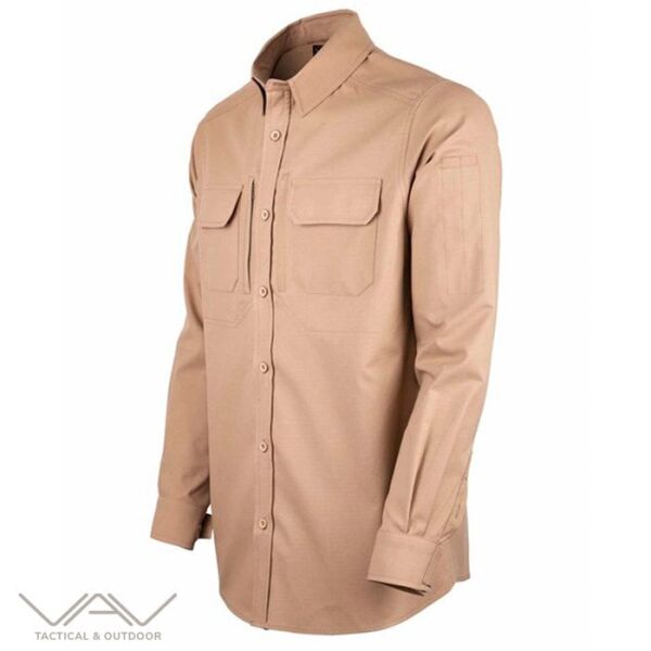T. VAV Uzun Kol Gömlek Hidden-02 Hiking Bej - L