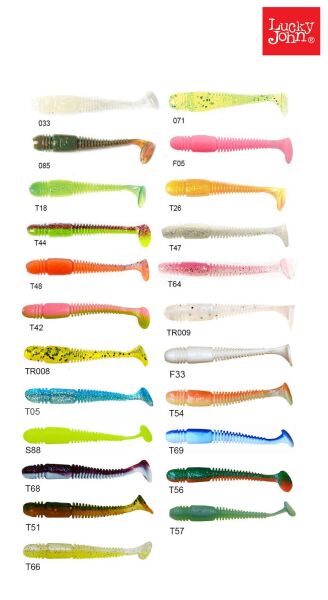 Lucky John Tioga 2.9'' (7.36 cm) 7P Silikon Yem T44