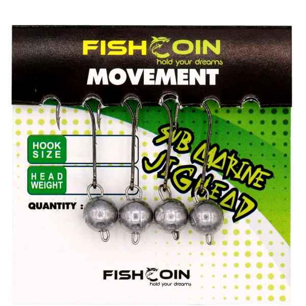 Fishcoin Movement Jighead 8-2.5 gr