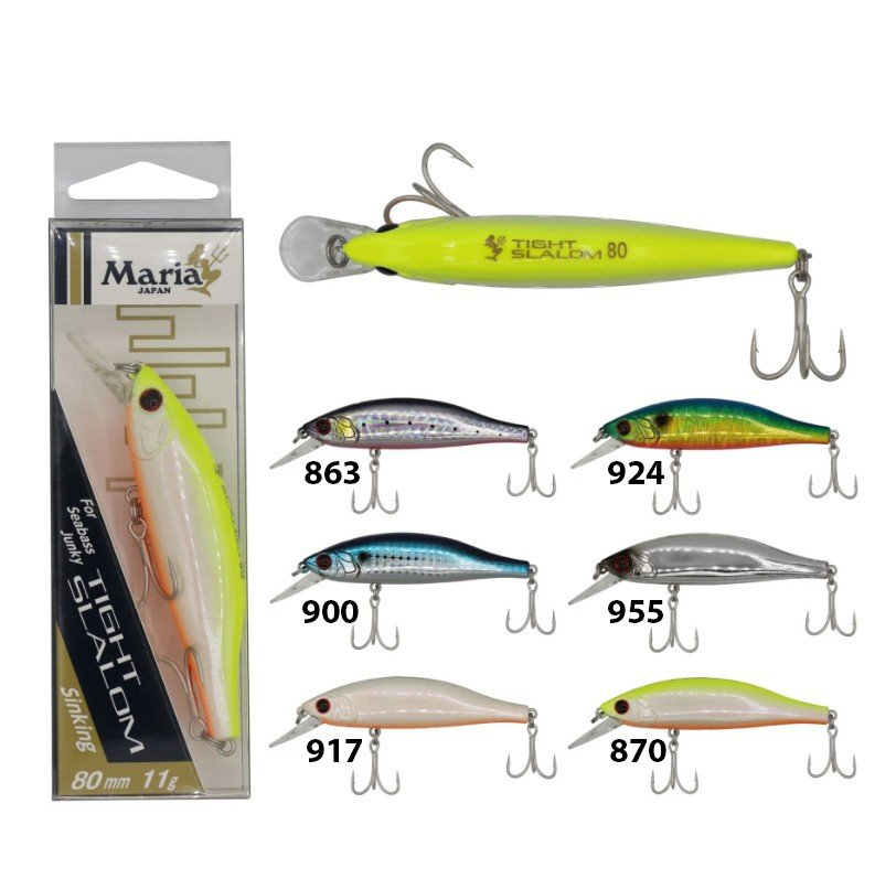 MARIA TIGHT SLALOM 80MM 11GR SINKING S10H-955