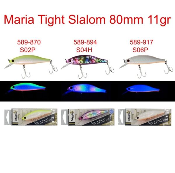 MARIA TIGHT SLALOM 80MM 11GR SINKING S10H-955