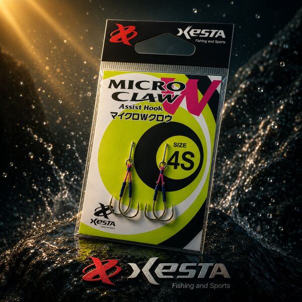 XESTA MICRO W CLAW DOUBLE ASSIST 4S 2P