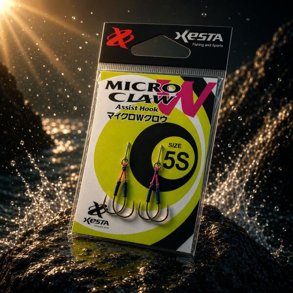 XESTA MICRO W CLAW DOUBLE ASSIST 5S 2P