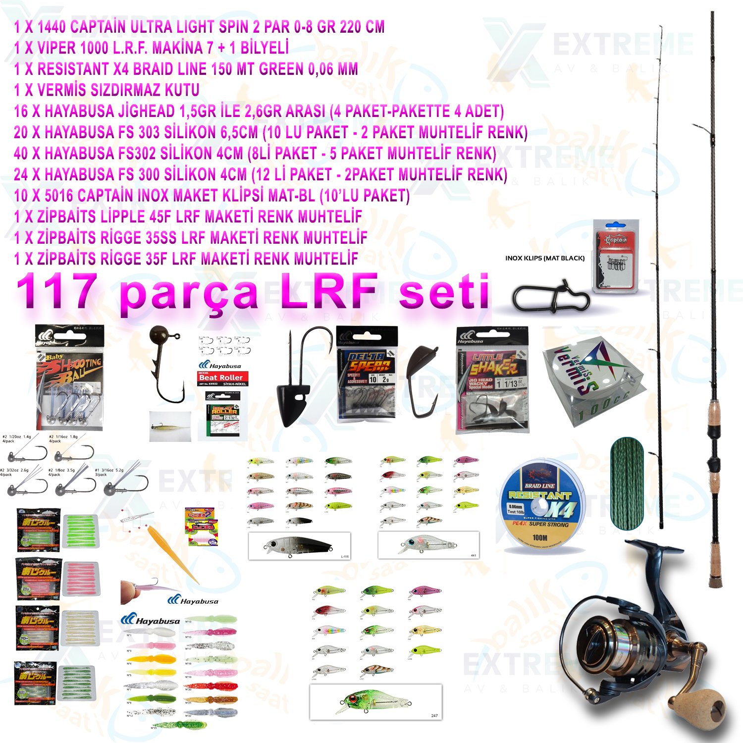 Captain LRF Seti 117 Parça