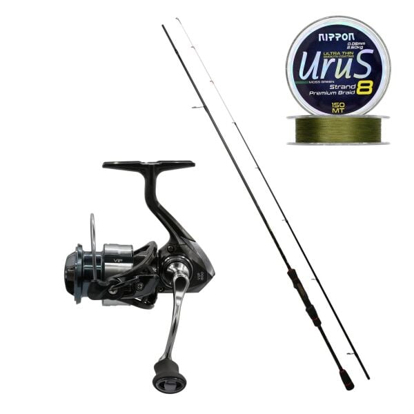 Kaido Bruser 225 0.5-7 gr Lrf Kamışı + Kaido Vip 800 Lrf Olta Makinesi