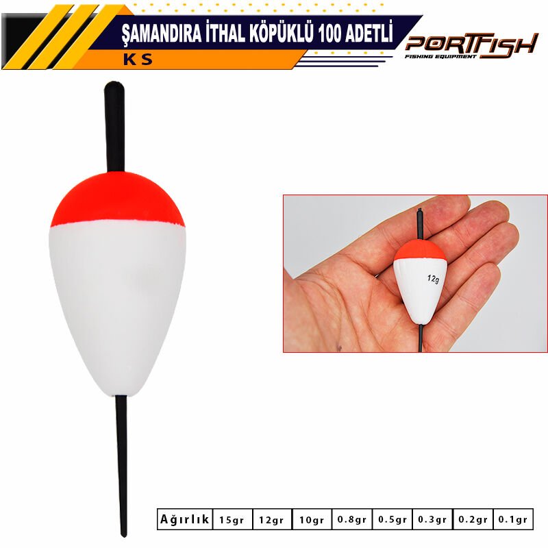 Portfish Şamandıra İthal Köpüklü 100 Adetli