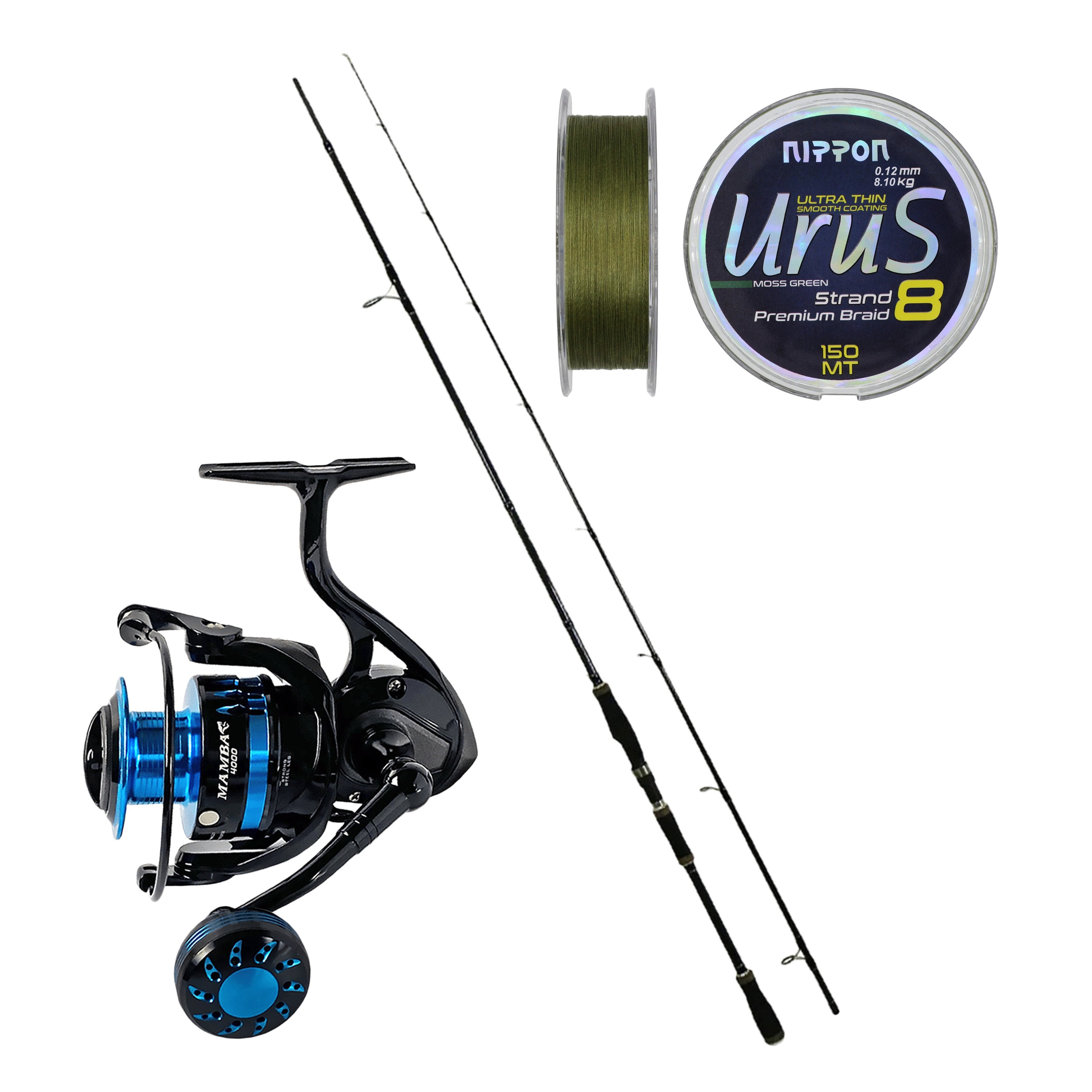 Eurofish Black Mamba 270 cm 8-38 gr + Ajiking Mamba 4000 Spin Olta Seti