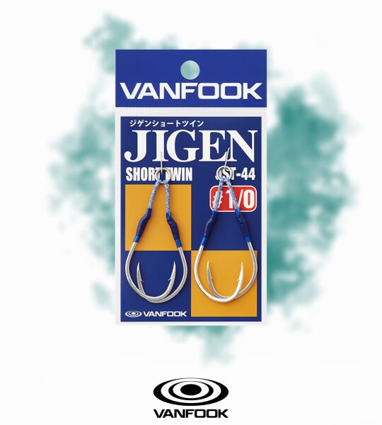 VANFOOK JST-44 JIGEN SHORT TW ASIS 1.2CM 2P #1/0
