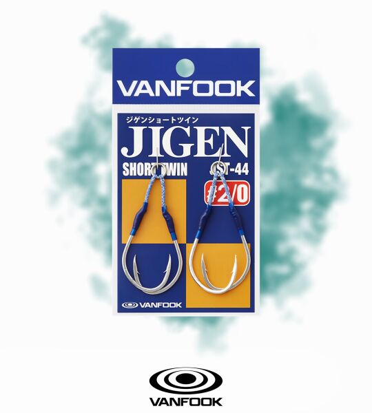 VANFOOK JST-44 JIGEN SHORT TW ASIS 1.2CM 2P #2/0