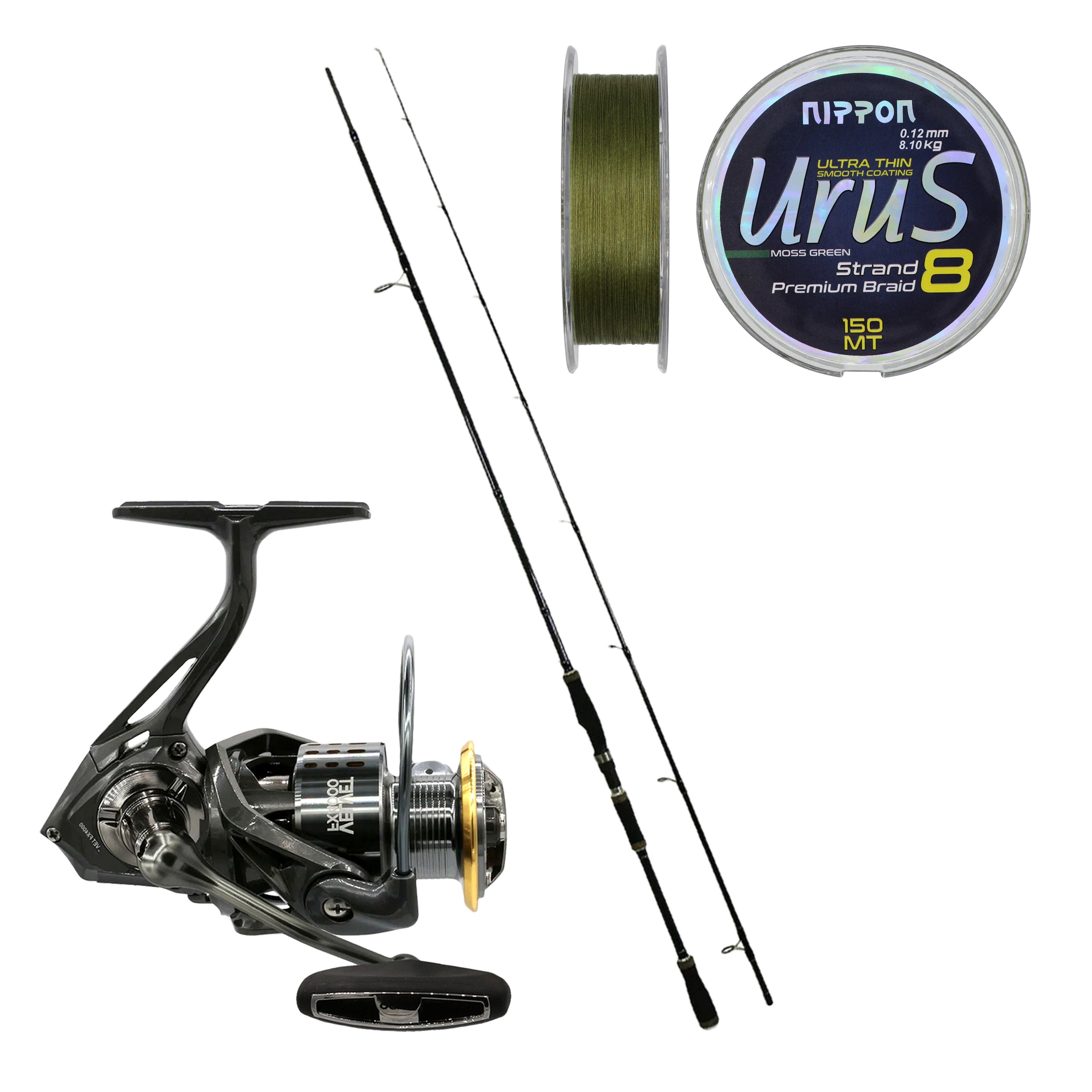 Eurofish Black Mamba 270 cm 8-38 gr + Kaido Velvet 3000 Spin Olta Seti