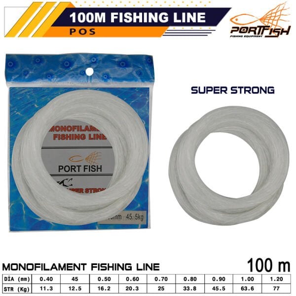 Portfish Poşet Misina 100 mt