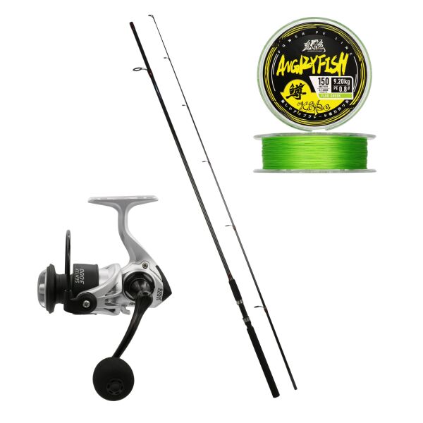 Eurofish Saxon 270 cm 10-40 gr + Eurofish Sentex Gri 3000 Spin Olta Seti