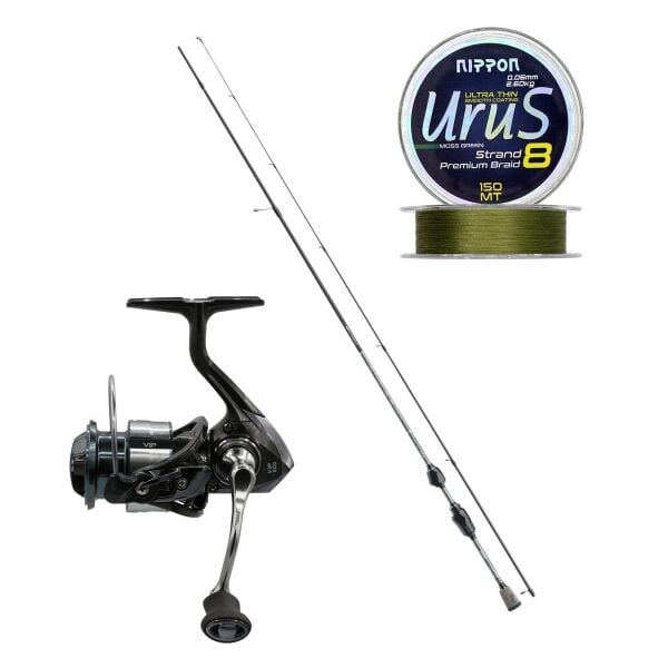 Jaxon XT-ONE 0.5-3 gr Lrf Kamışı + Kaido Vip 800 Lrf\Aji Seti