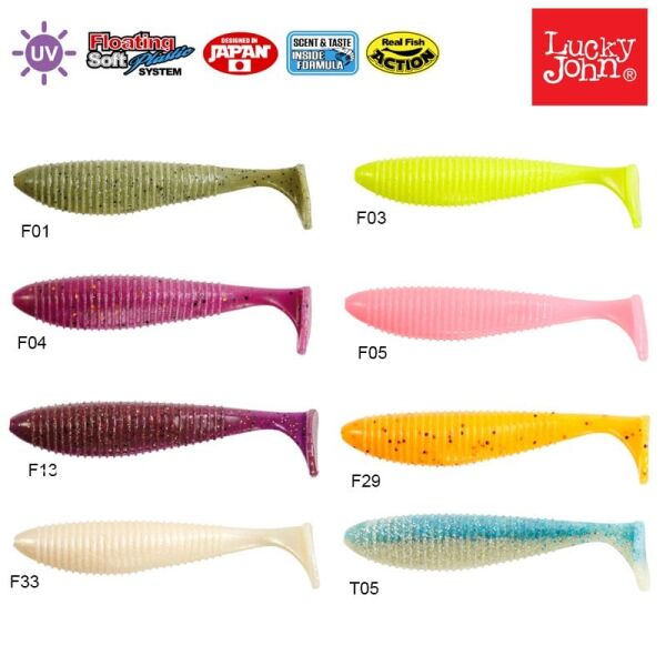 Lucky John Joco Shaker 4.5'' (11.43 cm) 3P Silikon Yem F33