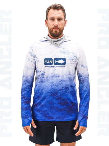 Fujin Pro Angler S24 Buff&Hoodie Grey Wave