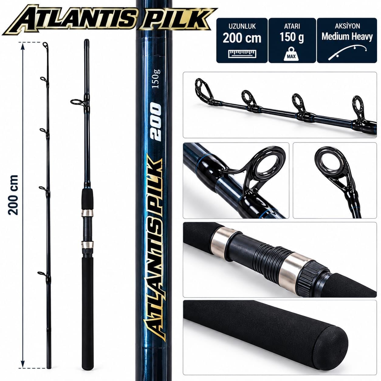 KAMIŞ ATLANTIC PİLK 150 GR 200 CM
