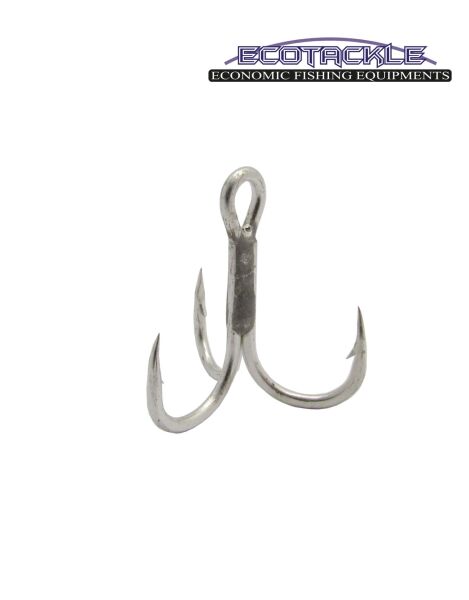 Ecotackle TB-44 Üçlü İğne Nikel 8