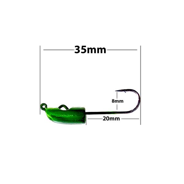 FISSHUAWA XHEAD LRF JİGHEAD İKİ GÖZLÜ 3GR 5Lİ