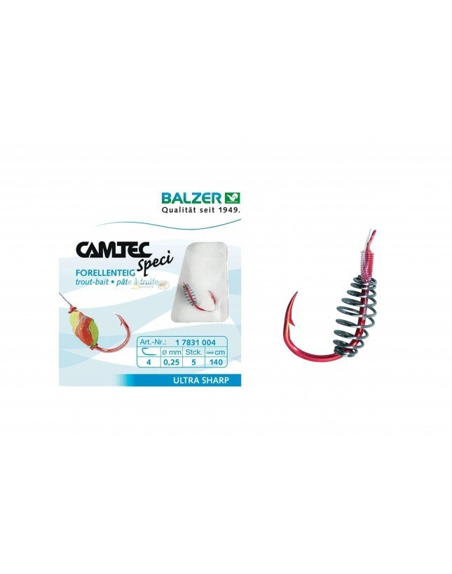 Balzer 17831 Spiral Yaylı Dövme Kırmızı İğne 5'li Paket