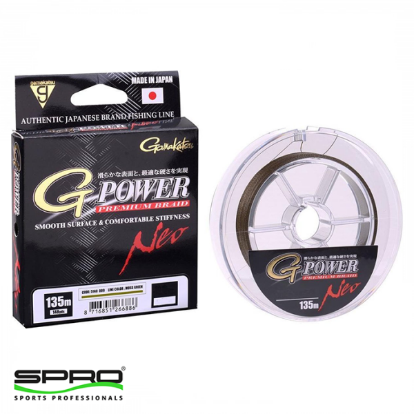 GAMAKATSU G-Power Premium Braid 135M MG 0,13M İp Misina