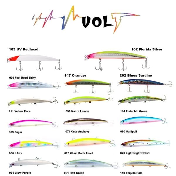 Fujin Volt VL125S 14gr 12.5cm Slow Sinking Maket Balık
