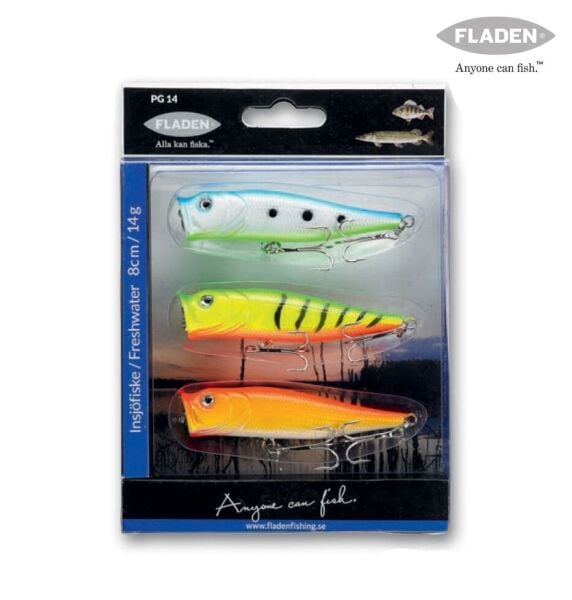 Fladen Popper Set 9 cm 14 G 3P