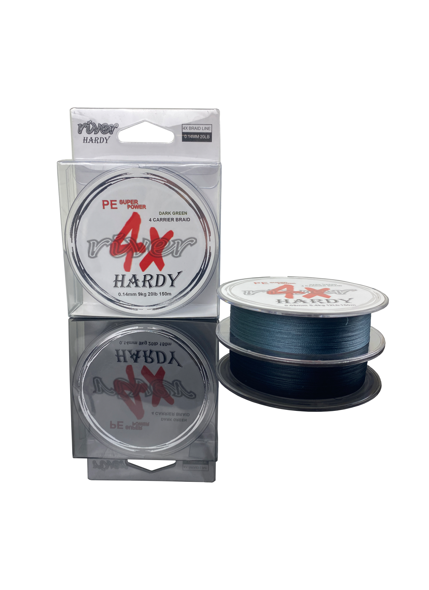 RIVER HARDY 150M DARK GREEN 0.10MM