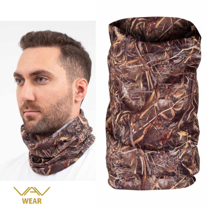 VAV BUFFO01 Boyunluk, Bileklik. Bandana Kahve Sarı